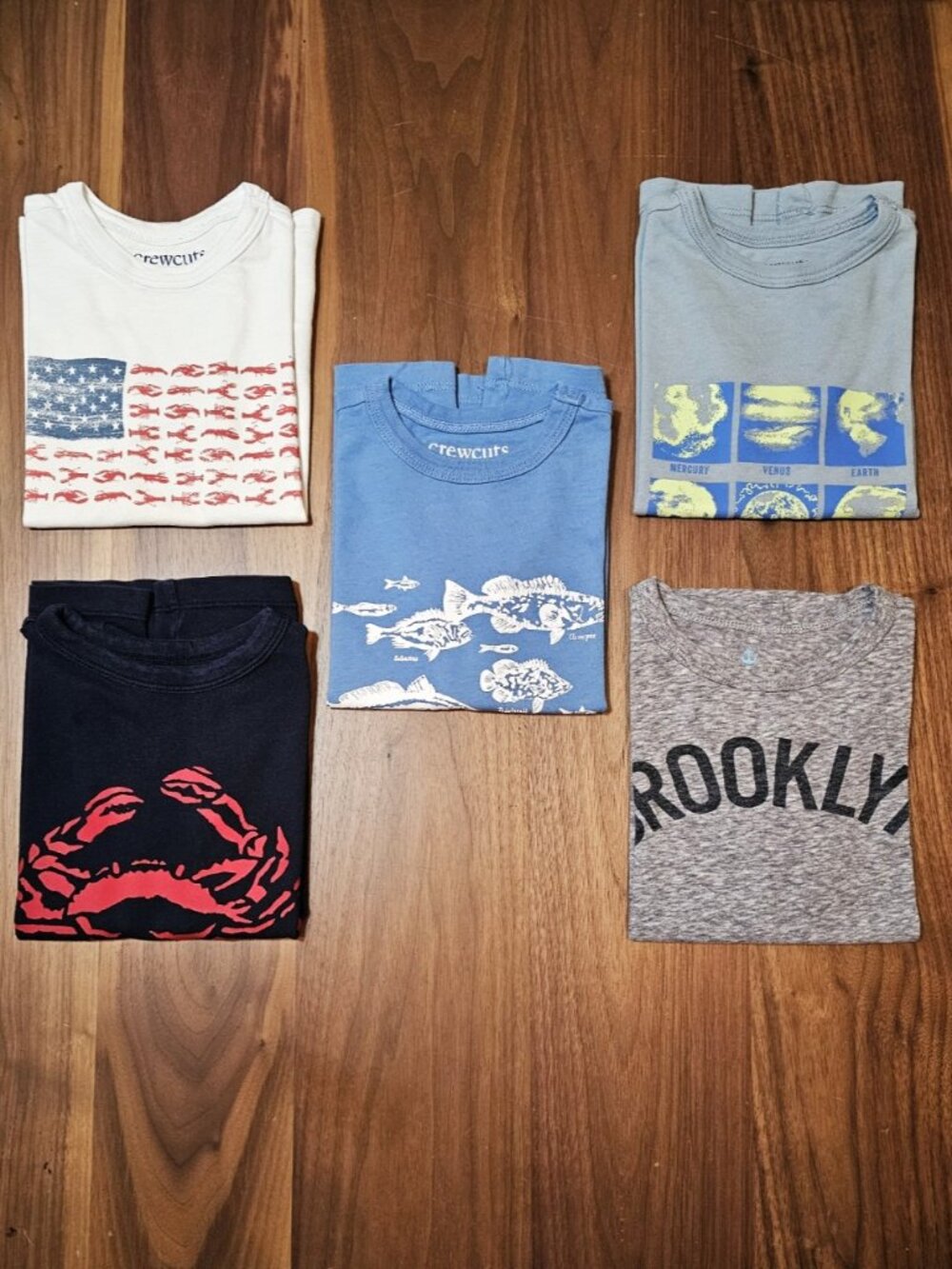 Crewcuts J Crew Boys Graphic Tee Lot 5 Pc 2T 3T - Picture 1 of 11